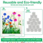 Lucomb Swedish Dish Cloths for Kitchen, 8 Pack Reusable Kitchen Dish Rags Quick Drying Assorted Cleaning Towels for Counters Dishes Home Bar Table Wiping