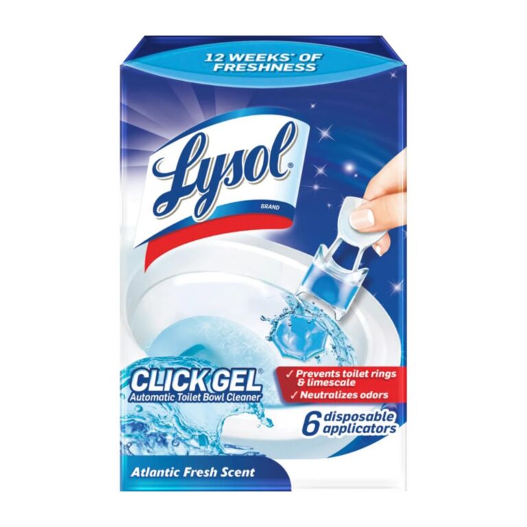 Lysol Click Gel Automatic Toilet Bowl Cleaner, For Cleaning and Refreshing, Spring Waterfall, 4 Applicator units