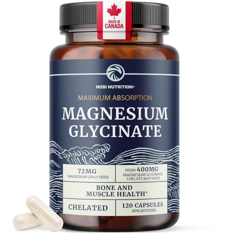Magnesium Glycinate 400mg | Magnesium Glycinate for Muscle Function, Bones, Heart & Calm Support for Women & Men | 72MG Elemental Magnesium Supplements Chelate | 120 High...