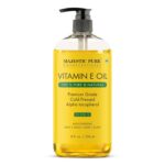 Majestic Pure Vitamin E Oil - 100% Pure & Natural, 20,000 IU | Premium Grade, Cold-Pressed and Tocopherol to Repair Dry, Damaged Skin| Moisturizing Skin, Hair and Scalp 8 Fl Oz