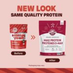 Manitoba Harvest Hemp Yeah! Organic Max Protein Protein Powder, Unsweetened, 908g; with 20g protein and 4.5g Omegas 3&6 per Serving, Preservative Free, Non-GMO