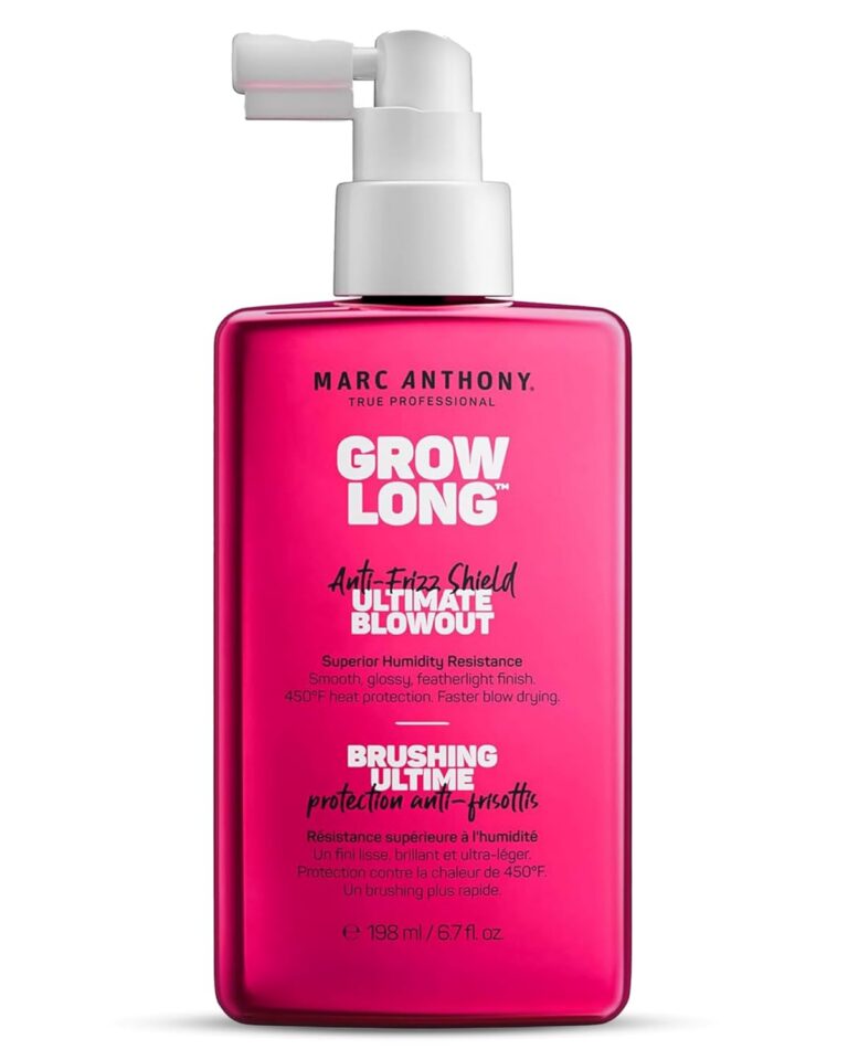 Marc Anthony Anti-Frizz Shield Ultimate Blowout Spray, Grow Long - Smooth, Shiny Hair in High Humidity - Heat Protectant - 200 ml