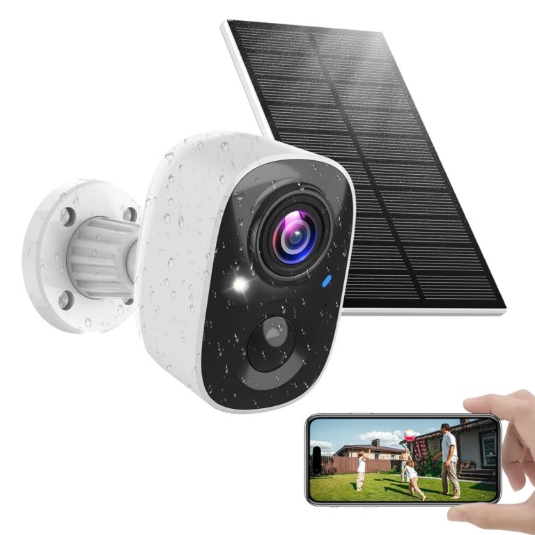 MaxiViz Solar Security Cameras Wireless Outdoor, Home Security Camera Outdoor with Solar Panel, 2K Color Night Vision, AI Motion Detection, Two-Way Talk, IP66 Weatherproof, 2.4G...