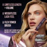 Maybelline New York Lash Sensational Sky High Washable Eyelash Mascara Makeup, Volumizing, Lengthening, Defining, Curling, Multiplying, Buildable Formula, Blackest Black, 7.2 ml