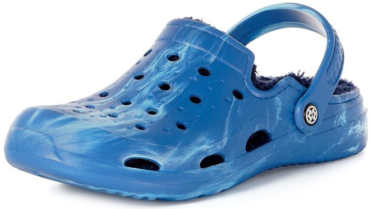 Mens Womens Lined Garden Clogs Unisex Fur Lining Gardening Slip on Sandals Winter House Home Fuzzy Slippers with Arch Support