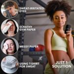 Microfiber Workout Towels - Quick Dry, Highly Absorbing, Odor-Free, for Men & Women - Gym Sweat Sports Towel for Hot Yoga, Tennis, Running, Exercise, Working Out, Camping, Set...