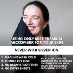 Microfiber Workout Towels - Quick Dry, Highly Absorbing, Odor-Free, for Men & Women - Gym Sweat Sports Towel for Hot Yoga, Tennis, Running, Exercise, Working Out, Camping, Set...