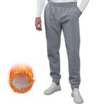 MLYENX Fleece Jogger Pants for Men- Mens Sweatpants with Adjustable Drawstring for Workout Running