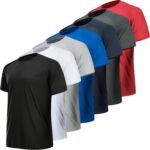 MLYENX Men's Workout Shirts Athletic Wear Moisture Wicking, Quick Dry Men’s Active Shirts Gym T Shirts