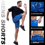 MLYENX Men's Workout Shorts Gym Athletic Running Shorts for Men with Pockets
