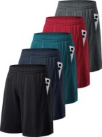 MLYENX Men's Workout Shorts Gym Athletic Running Shorts for Men with Pockets