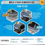 Mold Stain Remover Gel Cleaner - ACTIVE Heavy Duty Stain Cleaner for Front Loader Washing Machine Seal, Bathroom Grout, Shower, Caulk - Front Load Washer Cleaning Solution - 7...