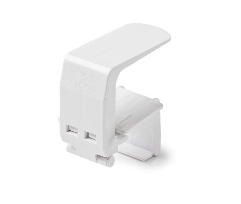 Mommy's Helper Lid-Lok Toilet Seat Safety Latch, White, 1-Pack