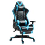 Mondschein Gaming Chair Office Chair with Massage Reclining Computer Chair with Footrest High Back Ergonomic Desk Chair Leather Racing Gamer Chair Adjustable Armrest Headrest...