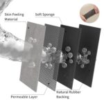 MontVoo Bath Mat Rug for Bathroom-Bathroom Mat Bathroom Rug Non Slip Absorbent Quick Dry Bathmat Shower Mats-Bathroom Floor Mats in Front of Bathtub Sink Washroom Mat Grey 40x60CM