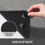 MontVoo Bath Mat Rug for Bathroom-Bathroom Mat Bathroom Rug Non Slip Absorbent Quick Dry Bathmat Shower Mats-Bathroom Floor Mats in Front of Bathtub Sink Washroom Mat Grey 40x60CM