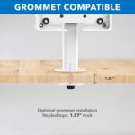 Mount-It! Universal Tablet Stand with Tilt, Anti-Theft Retail iPad POS Kiosk Stand, Fits Tablets from 9.7" to 13" Screen Size, 90° Rotation for Portrait and Horizontal Viewing,...