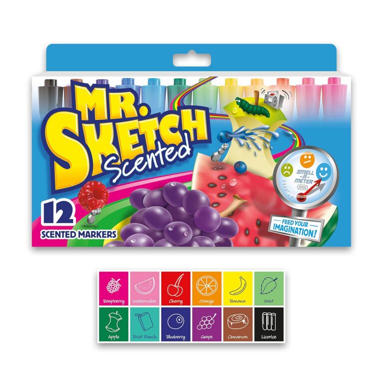 Mr. Sketch Scented Markers, 12 Pack, Assorted Colours (1905069)