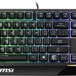 MSI Gaming Backlit RGB, Dedicated Hotkeys, Anti-Ghosting, Water Resistant Mechanical Feel Gaming Keyboard, Crisp Typing +12 Million Click Life Span, Steady Gaming Base Support...