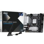 MSI PRO H810I WiFi Motherboard, ITX - Supports Intel Core Ultra Processors (Series 2), LGA 1851 - DDR5 Memory Boost (6400 MT/s MAX), PCIe 5.0 x16, M.2 Gen4, 2.5G LAN