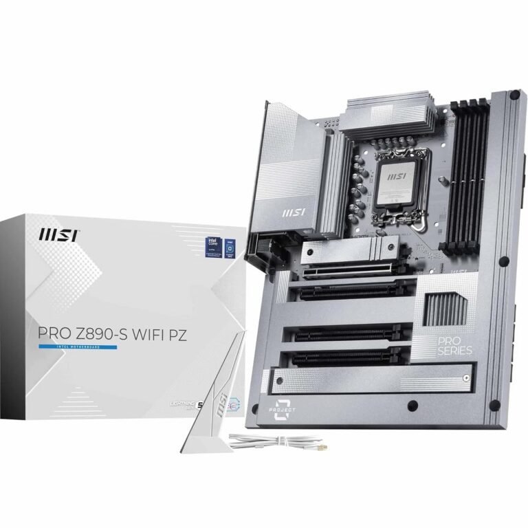 MSI PRO Z890-S WiFi PZ Motherboard, Back-Connect ATX - Supports Intel Core Ultra Processors (Series 2), LGA 1851 - DDR5 Memory Boost (8600+ MT/s OC), PCIe 5.0 x16, M.2 Gen5,...
