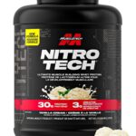Muscletech Whey Protein Powder - Nitro-Tech Ultimate Muscle Building Formula with Whey Protein Isolate & Peptides - 30g of Protein, 3g of Creatine & 6.8g of BCAA - Vanilla...