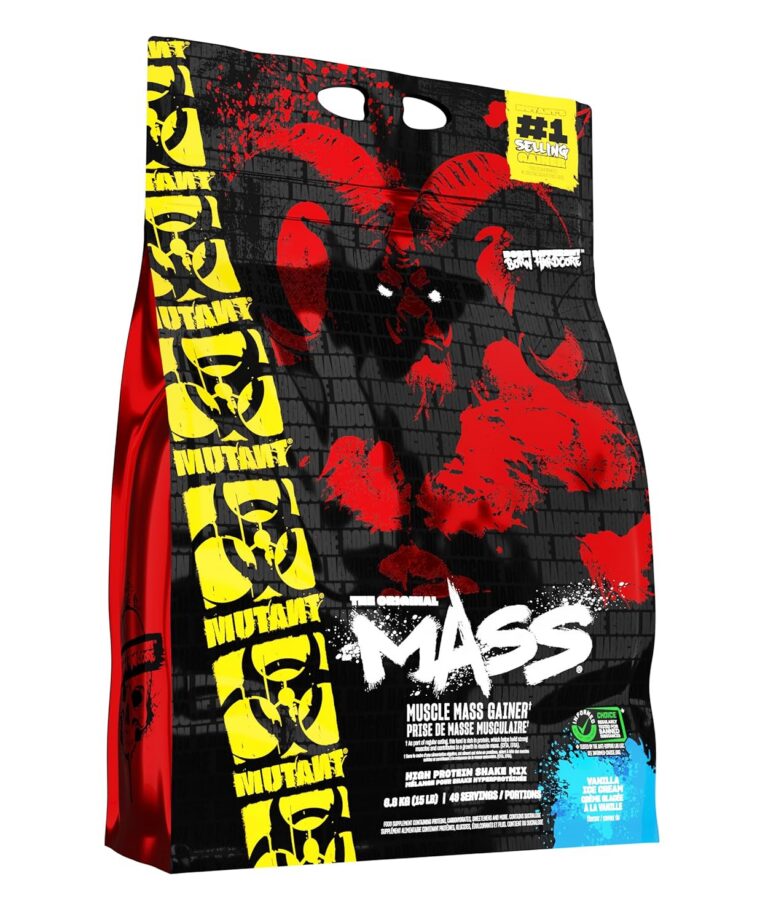 MUTANT MASS Weight Gainer Protein Powder with a Whey Isolate, Concentrate, and Casein Protein Blend, High-Calorie Shake, 6.8 Kg, Vanilla Ice Cream