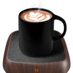 MYMULIKE Coffee Mug Warmer for Desk, Coffee Warmer with 3 Temp Control (40-60 °C), Cup Warmer with 6-Hour Auto Off, Candle Warmer Plate, Office Desk Electronic Gadgets