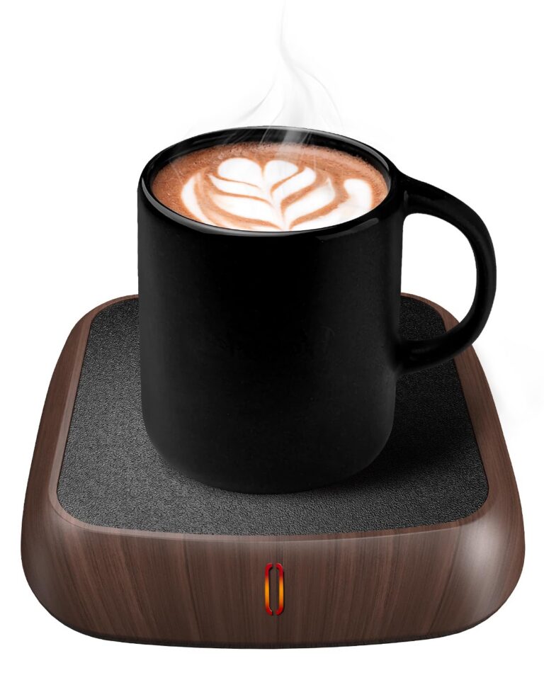 MYMULIKE Coffee Mug Warmer for Desk, Coffee Warmer with 3 Temp Control (40-60 °C), Cup Warmer with 6-Hour Auto Off, Candle Warmer Plate, Office Desk Electronic Gadgets