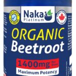 Naka Organic Beetroot, 1400mg per dose, Maximum Potency, Made in Canada (75 vcaps)