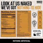 Naked Shake - Chocolate Peanut Butter Protein Powder - Vegan Protein Powder from US & Canadian Farms with MCT Oil, Gluten-Free, Soy-Free, No GMOs or Artificial Sweeteners - 30...