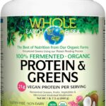 Natural Factors Whole Earth & Sea Fermented Organic Protein & Greens Organic Tropical, 660 g