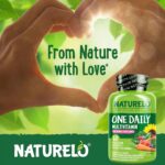 NATURELO One Daily Multivitamin for Women - Energy Support - Whole Food Supplement to Nourish Hair, Skin, Nails - Non-GMO - No Soy - Gluten Free - 60 Capsules - 2 Month Supply