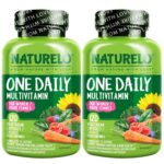 NATURELO One Daily Multivitamin for Women - Energy Support - Whole Food Supplement to Nourish Hair, Skin, Nails - Non-GMO - No Soy - Gluten Free - 60 Capsules - 2 Month Supply