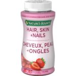 NATURE'S BOUNTY Hair, Skin & Nails, Helps Maintain Health of Hair, Skin & Nails, Helps Development of Bones, Teeth, Cartilage & Gums, Aids Wound Healing, Antioxidant, Strawberry...