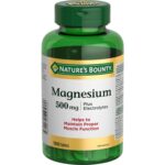 NATURE'S BOUNTY Magnesium Plus Electrolytes, 500 mg, Helps Maintain Muscle Function, Helps Tissue Formation & Development, Helps Maintain Bones & Teeth, Helps Body Metabolize...