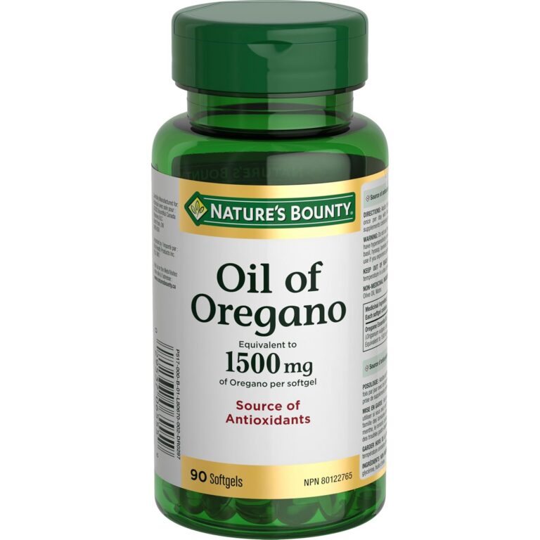 NATURE'S BOUNTY Oil Of Oregano, 1500 mg, Source Of Antioxidants, Softgels, 24.3 g