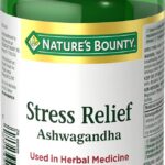 Nature's Bounty Stress Relief Ashwagandha, Help increase energy and resistance to stress, 100 Capsules