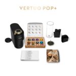 Nespresso Vertuo Pop+ Deluxe Coffee and Espresso Machine by Breville - Matte Black and Gold
