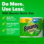 New Bounty Quick Size Paper Towels, White, 8 Family Triple Rolls = 27 Regular Rolls