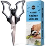 New!! Elizabat Kitchen Scissors by OTOTO - Halloween Goth Cute Bat Kitchen Shears, Gothic Scissors Kitchen Utensils - Spooky Bats Halloween Gifts, Cooking Scissors, Kitchen...