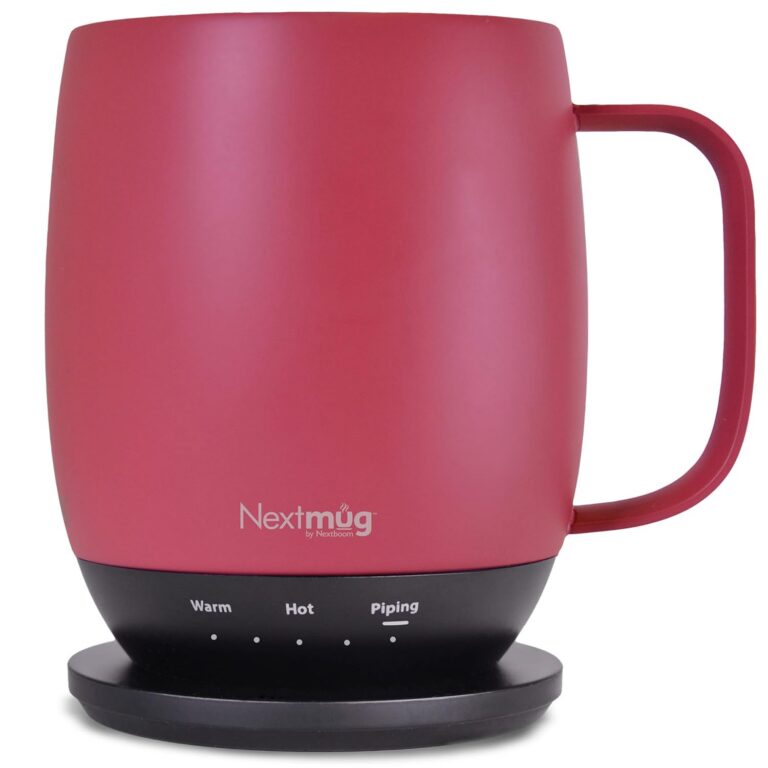 Nextmug - Temperature-Controlled, Self-Heating Coffee Mug (Dusty Rose - 415 mL)
