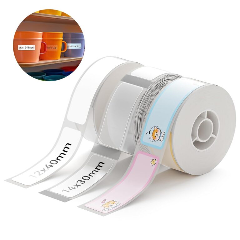 NIIMBOT Labels Refills, Name Tag Stickers for Kids School, 3 Rolls Set