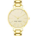 Nine West Round Goldtone Bracelet Watch