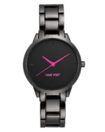 Nine West Women's Gunmetal Bracelet Watch