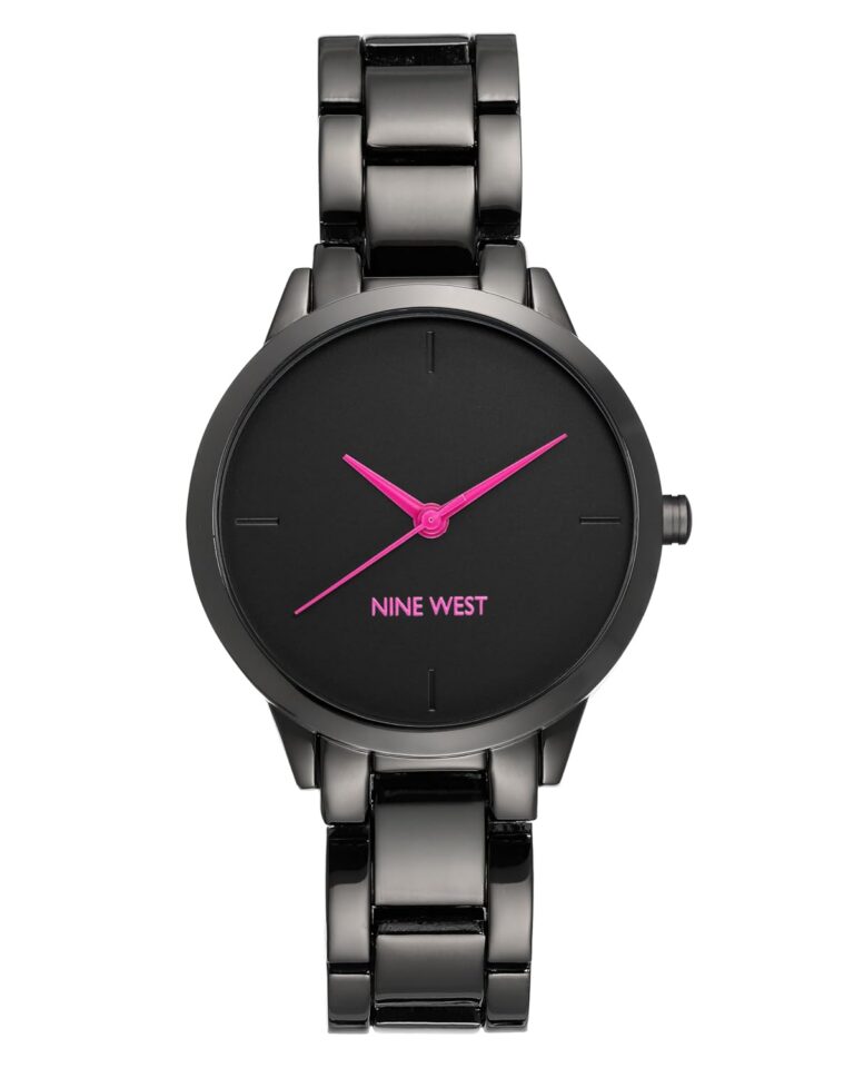 Nine West Women's Gunmetal Bracelet Watch