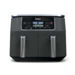 Ninja Foodi 6-in-1 8-qt. (7.6L) 2-Basket Air Fryer DualZone Technology, Match Cook & Smart Finish to Roast, Broil, Dehydrate & More for Quick, Easy Meals, Slate Grey (DZ201C)...