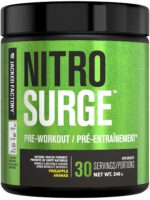 NITROSURGE Pre Workout Supplement - Endless Energy, Instant Strength Gains, Clear Focus, Intense Pumps - Nitric Oxide Booster & Preworkout Powder with Beta Alanine - 30...