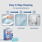 Non-toxic Plastic-free Toilet Cleaning Sheets - 120 Count, Daily Light Cleans for Pet & Kid-Friendly Homes, Septic Safe, Eco-Friendly Toilet Refresher
