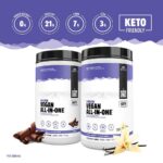 North Coast Naturals Boosted Vegan All In One – Plant based Protein powder, Superfood Antioxidant with Fruits and Veggies – 840 g – Vanilla